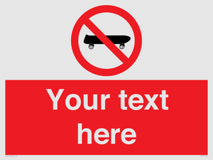 PV5139: Custom No Skateboarding Sign