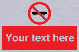 PV5139: Custom No Skateboarding Sign