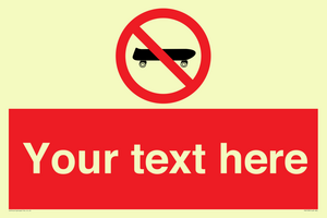 PV5139: Custom No Skateboarding Sign