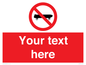 PV5139: Custom No Skateboarding Sign