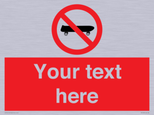 PV5139: Custom No Skateboarding Sign