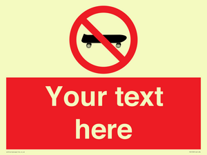 PV5139: Custom No Skateboarding Sign