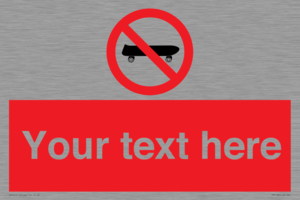 PV5139: Custom No Skateboarding Sign