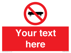 PV5139: Custom No Skateboarding Sign