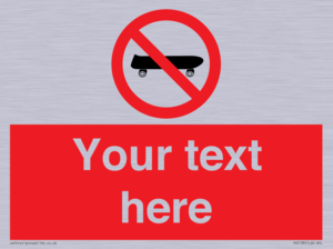 PV5139: Custom No Skateboarding Sign