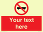 PV5139: Custom No Skateboarding Sign