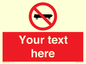 PV5139: Custom No Skateboarding Sign