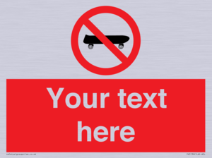 PV5139: Custom No Skateboarding Sign