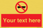 PV5139: Custom No Skateboarding Sign