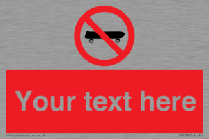 PV5139: Custom No Skateboarding Sign