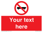 PV5139: Custom No Skateboarding Sign