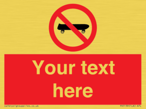 PV5139: Custom No Skateboarding Sign