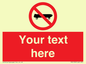 PV5139: Custom No Skateboarding Sign