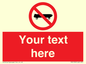PV5139: Custom No Skateboarding Sign