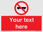 PV5139: Custom No Skateboarding Sign