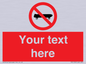 PV5139: Custom No Skateboarding Sign