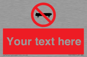 PV5139: Custom No Skateboarding Sign