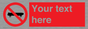 PV5139: Custom No Skateboarding Sign