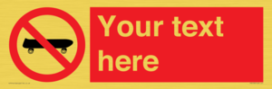 PV5139: Custom No Skateboarding Sign