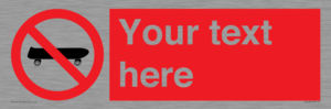 PV5139: Custom No Skateboarding Sign