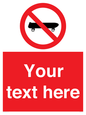 PV5139: Custom No Skateboarding Sign