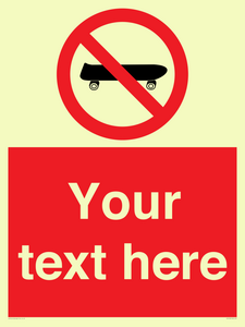 PV5139: Custom No Skateboarding Sign
