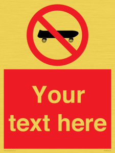 PV5139: Custom No Skateboarding Sign