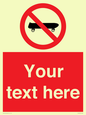 PV5139: Custom No Skateboarding Sign