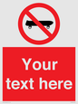 PV5139: Custom No Skateboarding Sign