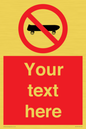PV5139: Custom No Skateboarding Sign