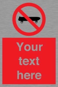 PV5139: Custom No Skateboarding Sign