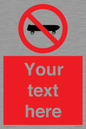 PV5139: Custom No Skateboarding Sign