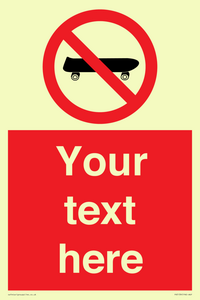 PV5139: Custom No Skateboarding Sign
