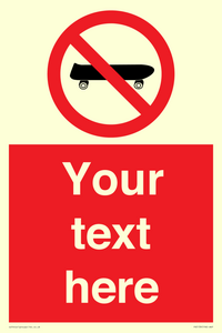PV5139: Custom No Skateboarding Sign