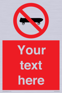 PV5139: Custom No Skateboarding Sign