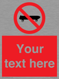 PV5139: Custom No Skateboarding Sign