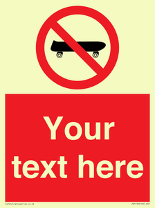 PV5139: Custom No Skateboarding Sign