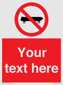 PV5139: Custom No Skateboarding Sign