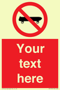 PV5139: Custom No Skateboarding Sign