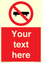 PV5139: Custom No Skateboarding Sign