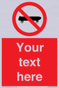 PV5139: Custom No Skateboarding Sign