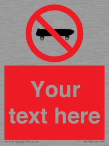 PV5139: Custom No Skateboarding Sign