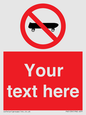 PV5139: Custom No Skateboarding Sign