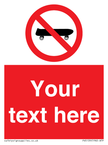 PV5139: Custom No Skateboarding Sign