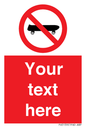 PV5139: Custom No Skateboarding Sign