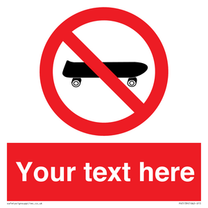 PV5139: Custom No Skateboarding Sign