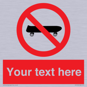 PV5139: Custom No Skateboarding Sign