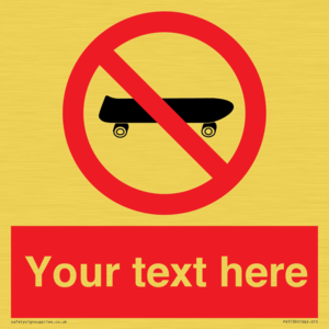 PV5139: Custom No Skateboarding Sign