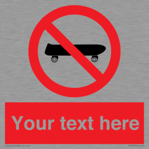 PV5139: Custom No Skateboarding Sign