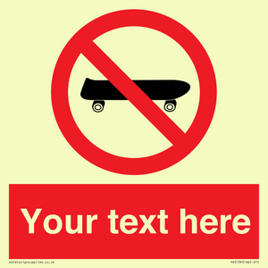 PV5139: Custom No Skateboarding Sign